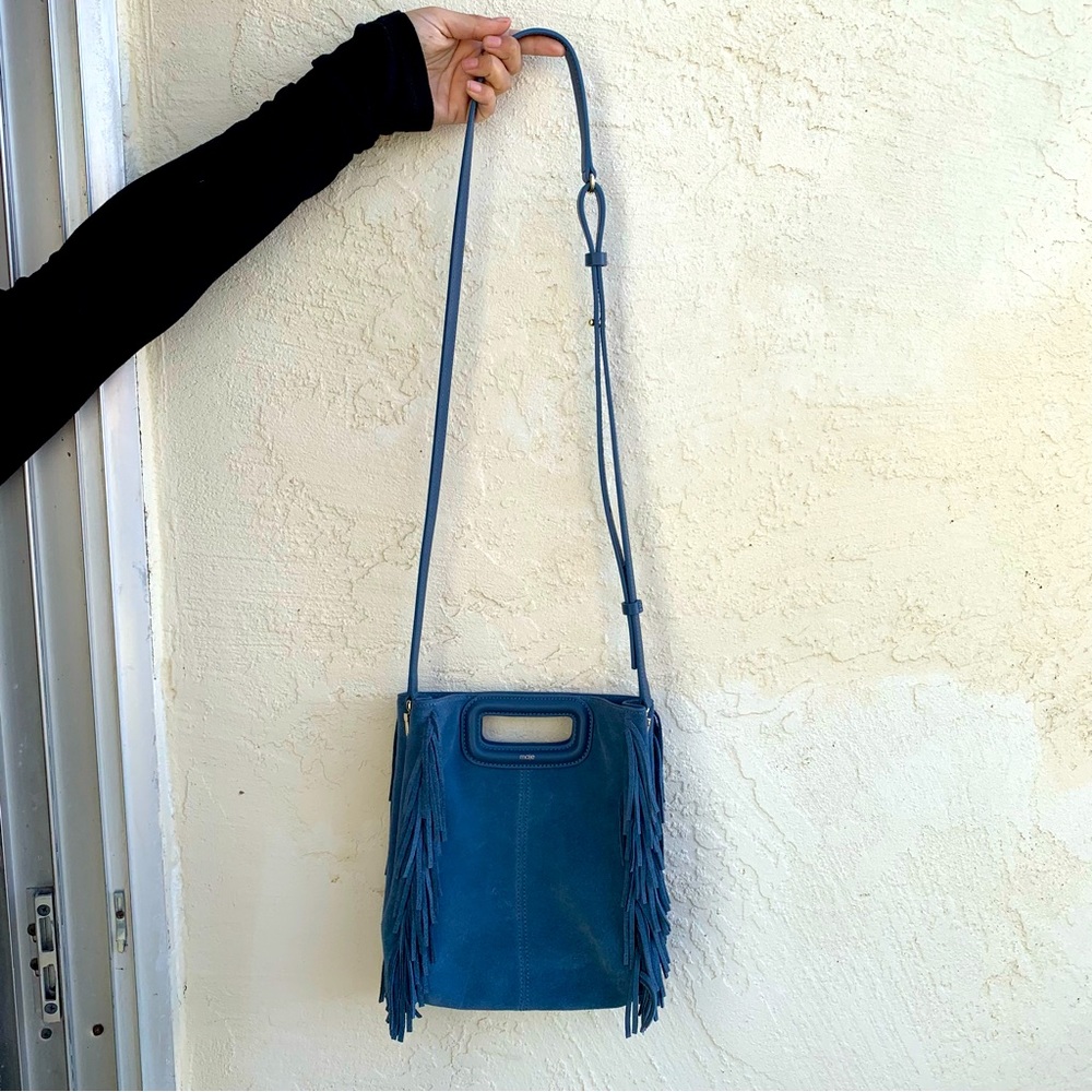 Maje suede fringe M bag